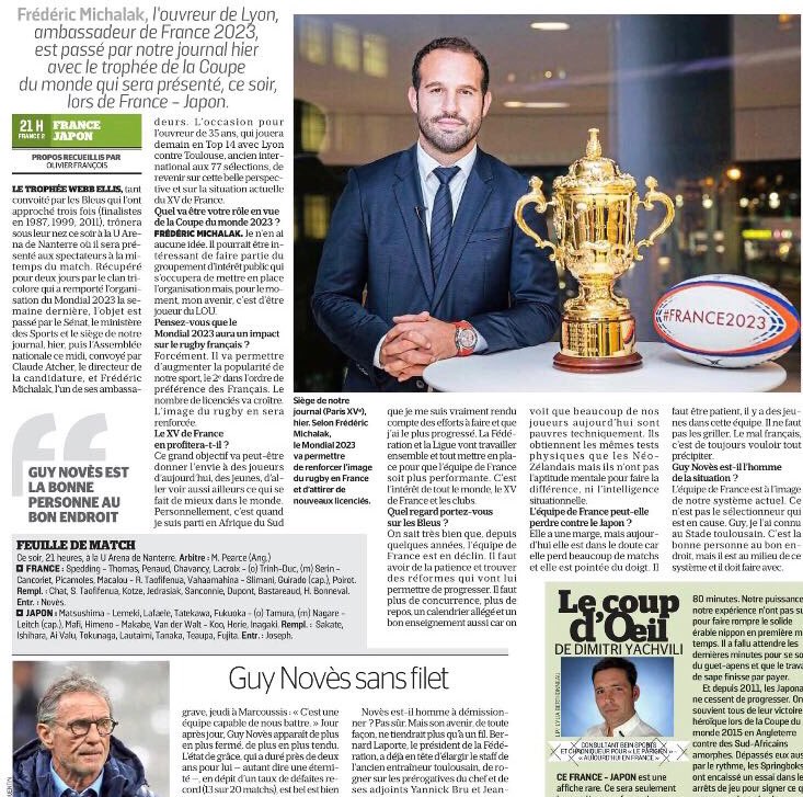 AB28Michalak's tweet photo. Interview @michalakfred dans le journal @le_Parisien aujourd’hui #watch @AB28Michalak #28/28 https://t.co/CXNwmr6X7n