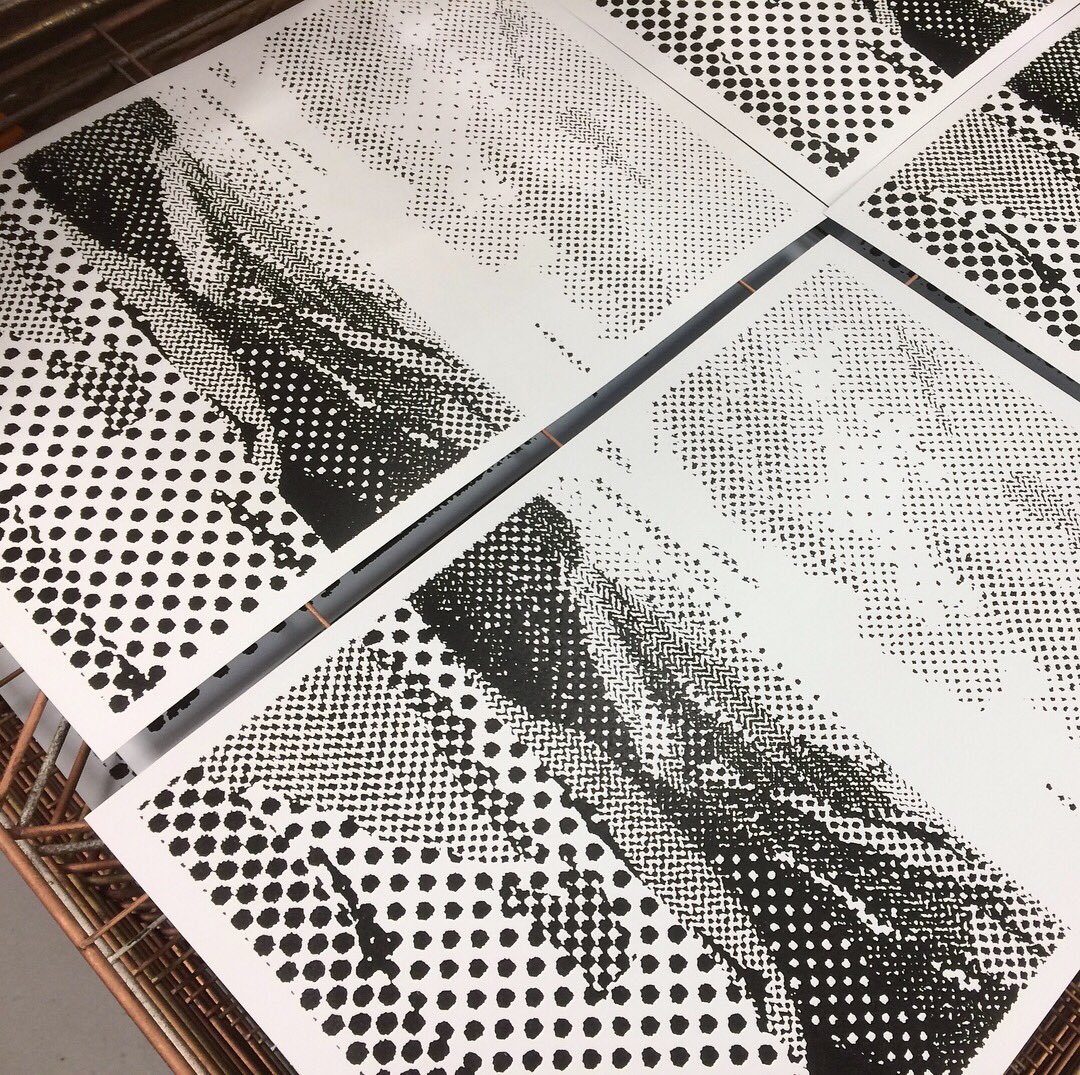 BandBEditions's tweet photo. Loving this new edition we've just produced for @deaks. "Looking down over Jacobs Ladder and Barber Booth to Mam Tor from Kinder Scout" - rendered in a unique black ink on uncoated, cool blue stock... #NickDeakin #Deaks #landscape #BandBEditions #screenprint #printmaking https://t.co/D19B8pvwcL