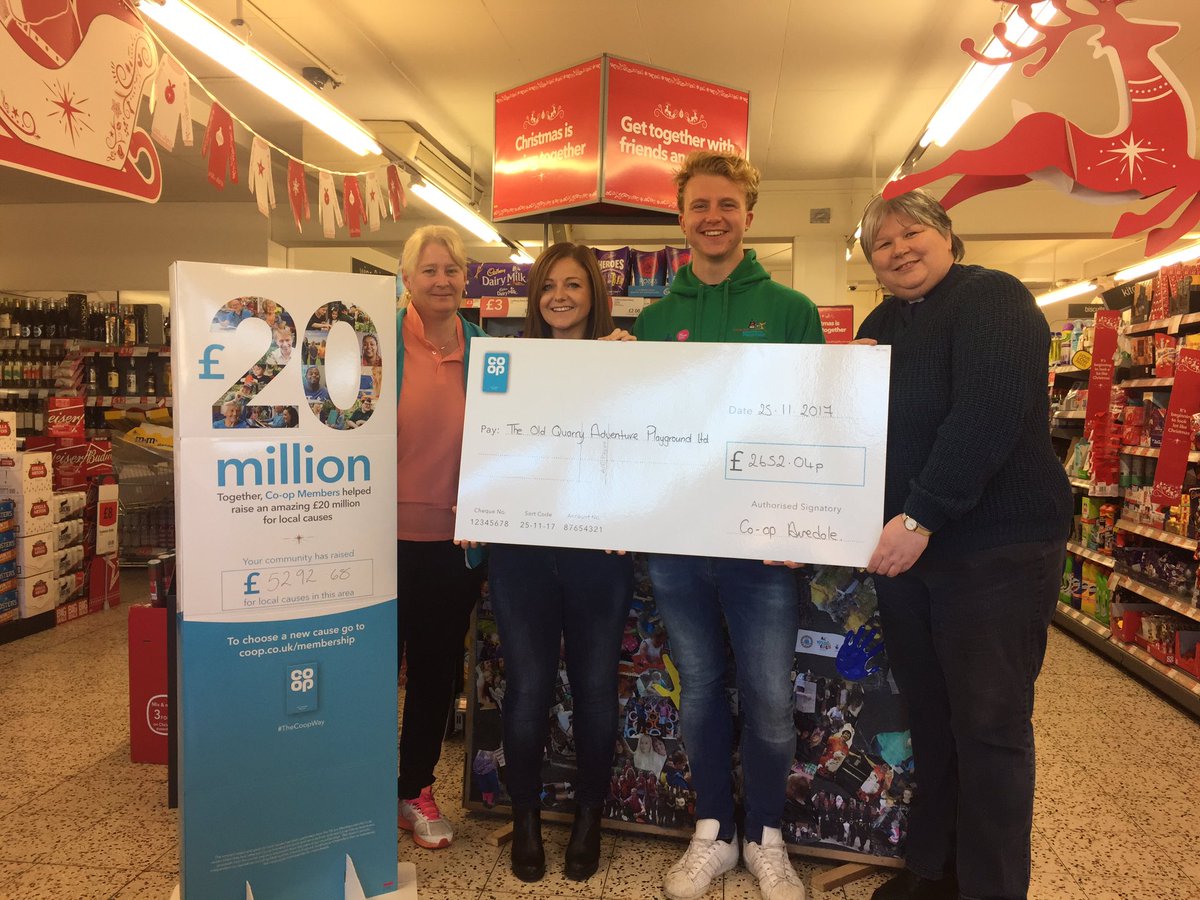 OQAPtheaddy's tweet photo. Massive thanks to Coop for raising £2652.04 #ThecoopWay @OQAPtheaddy @coopuk https://t.co/4ormCvYZ3n