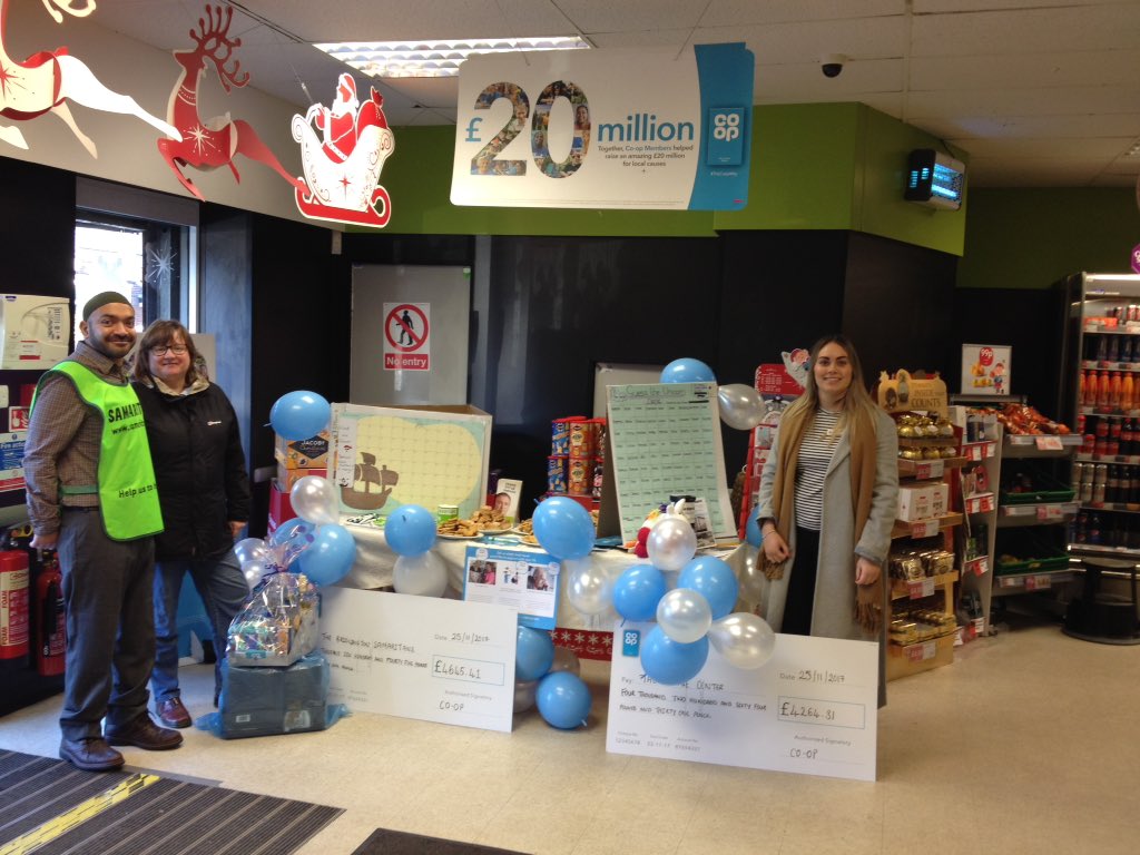 banksy2015's tweet photo. Celebrating our local causes at St. John's with the Bridlington Samaritans and @TheHingeCentreL @JoeScoot @North05COOP @coopukfood https://t.co/uguxGIJxoD