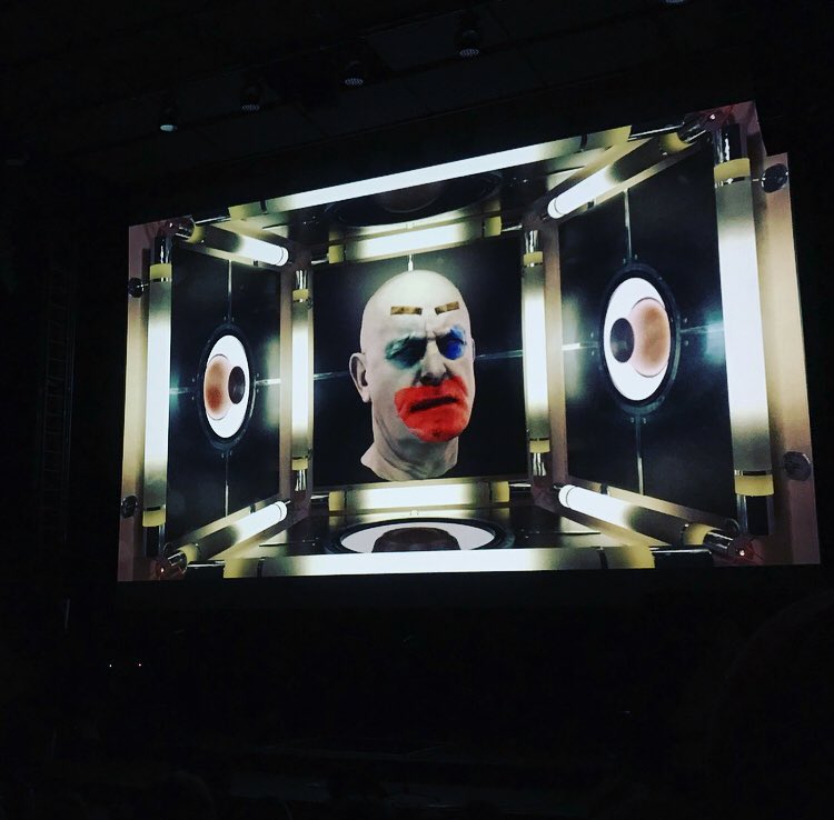 _jasminroth's tweet photo. Eject Party!!! Last night we crowned the most absurd short film of all - my fav: the vibrant experimental show from Alessandro Bavari „Arturo“ 🖤@interfilm_Bln @Volksbuehne https://t.co/nmgrZAe5eR