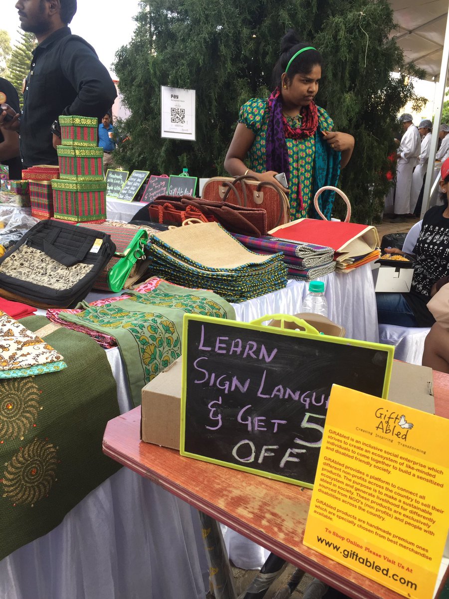IntuitIN's tweet photo. Intuit India family supporting people with disabilities. A stall of beautiful goodies handmade by people with intellectual disabilities and autism. #IntuitlifeLIVE #intuilife #inclusion https://t.co/NpcxN2fnp4