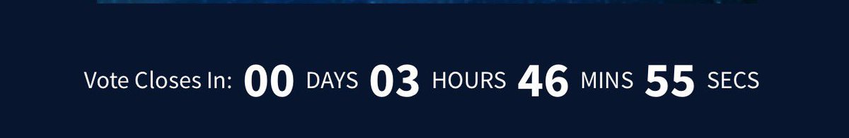THREE MORE HOURS THE VOTE WILL BE CLOSED! SO PLEASE SHOR YOUR BEST FOR BUNGA! KEEP VOTING GUYS #MissUniverse #Indonesia