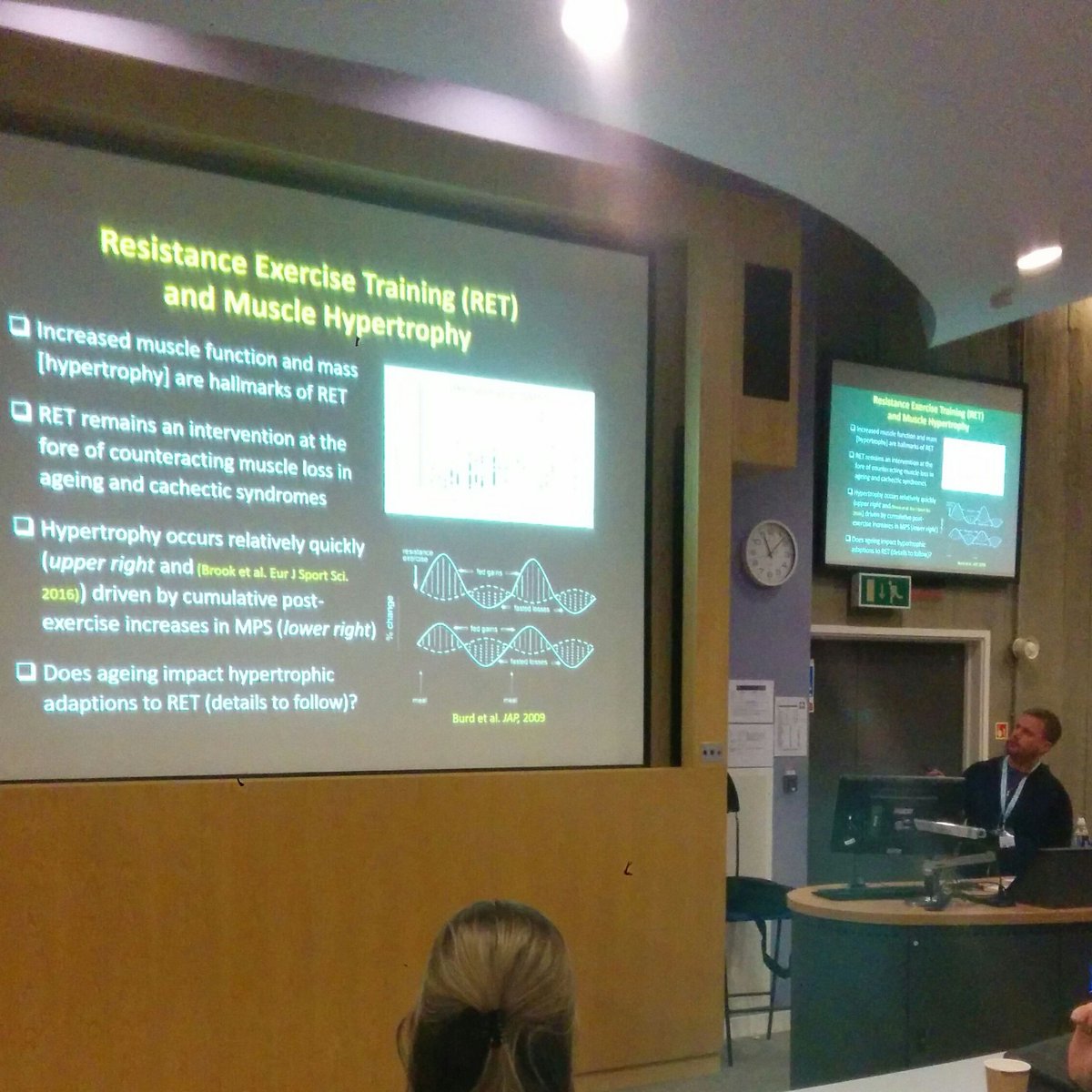 PhySoc's tweet photo. Prof Phil Atherton delivering the Exercise and Ageing keynote at @yls2017 #YLS2017 #physiology #muscle #ageing https://t.co/uovLT2QZzX