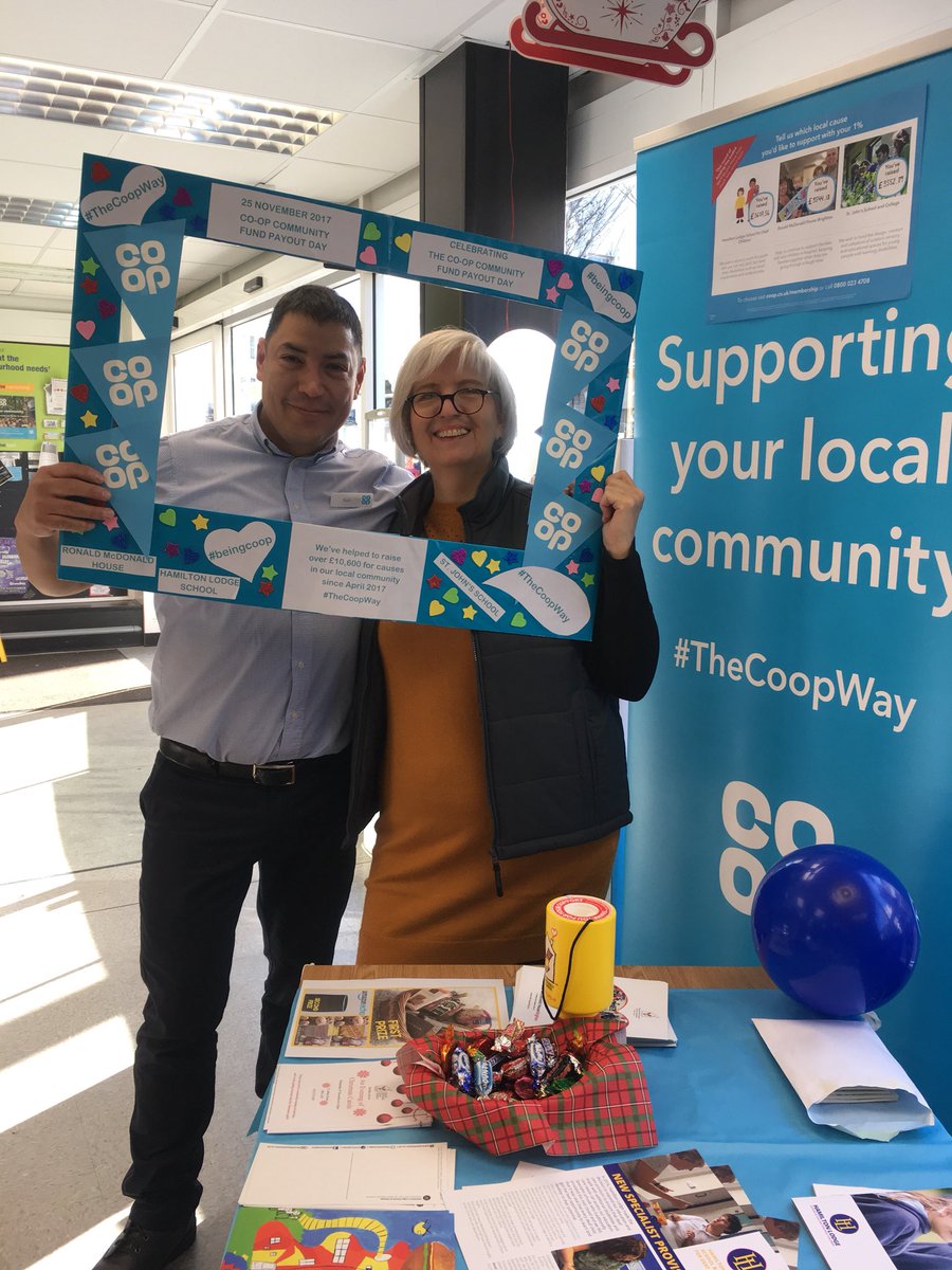 HamiltonLodge's tweet photo. Come and see us at Coop on St James Street in Kemptown - their local stores have raised over £10,000 for us, @stjohns_sussex and @RMHCUK - there will be cake soon to celebrate! #TheCoopWay https://t.co/x7XNEoIjXy