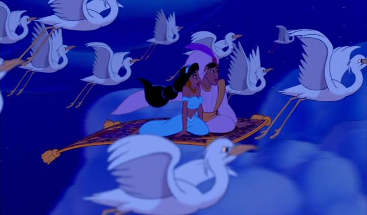 DisneySpain's tweet photo. Desde 1992 queriendo que nos lleves a donde sueñes tú. Feliz aniversario #Aladdin. https://t.co/2S7dNRgpbh