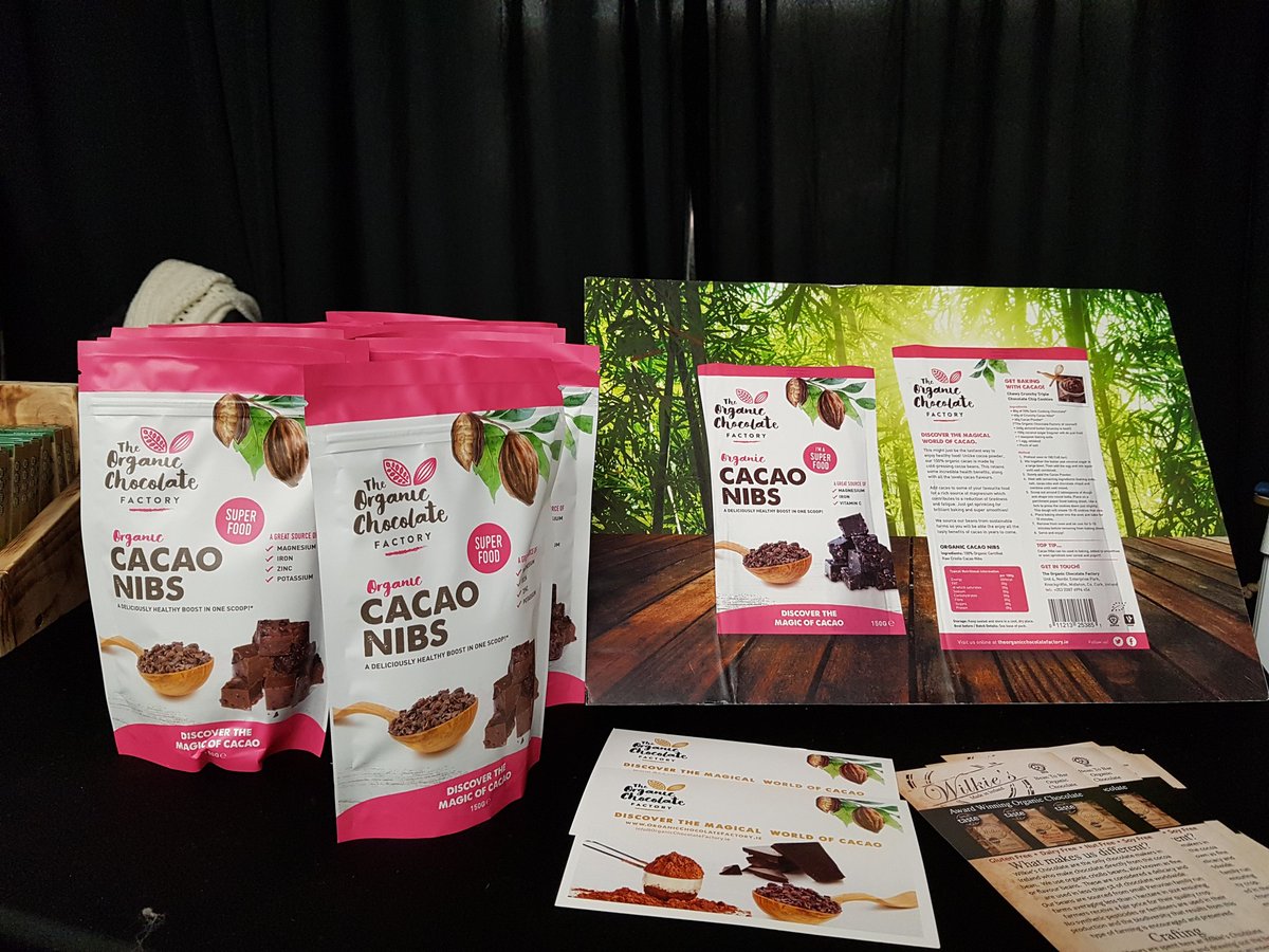 CorkBakingChoc's tweet photo. .@WilkiesBean2Bar award winning chocolate are dairy, gluten, soya and nut free but more importantly their chocolate is absolutely divine #CorkChocFest https://t.co/pMkh92Tnh3