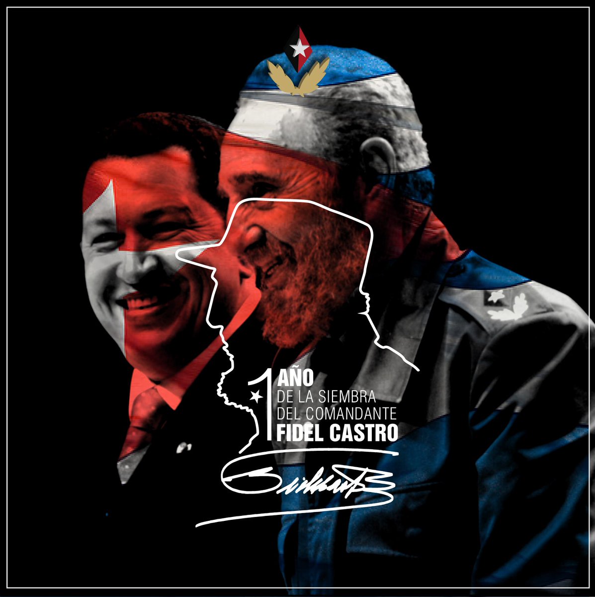 Gigante! A 1 año de tu partida física quiero darte gracias, por tu ayuda y dedicación para con nuestra patria, por ser ejemplo de humildad y constancia. 
Fidel, te convertiste en pueblo venezolano también, ya eres todo un continente 
#YoSoyFidel #Cuba #Venezuela #Patria