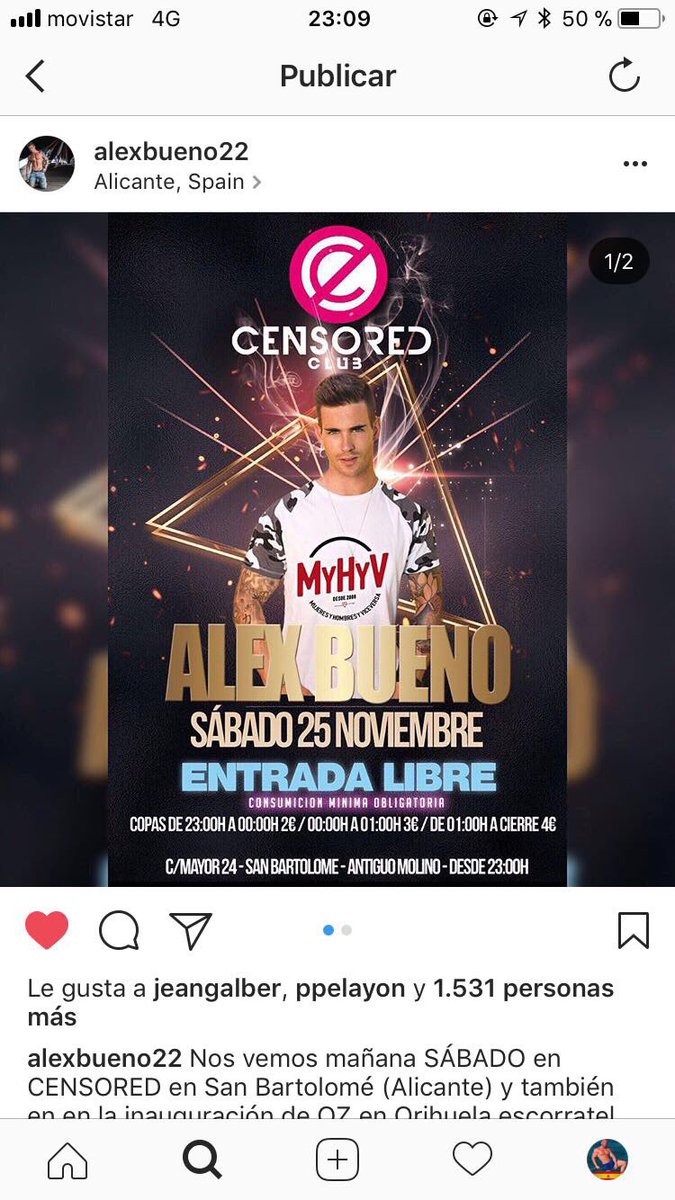 Nos vemos esta noche 👌🏻