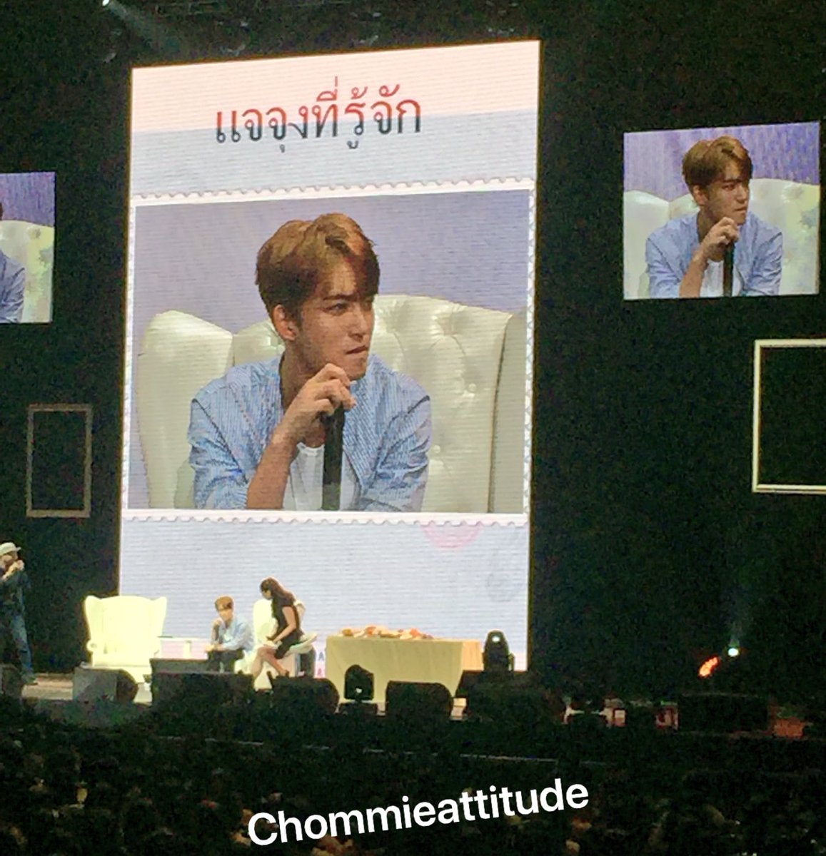 ชอบตอนแจจุงพูดคำว่า “ม่ายช่าย” I love it when he says “mai chai “ (no) in thai #KJJFanmeetingInBKK2017