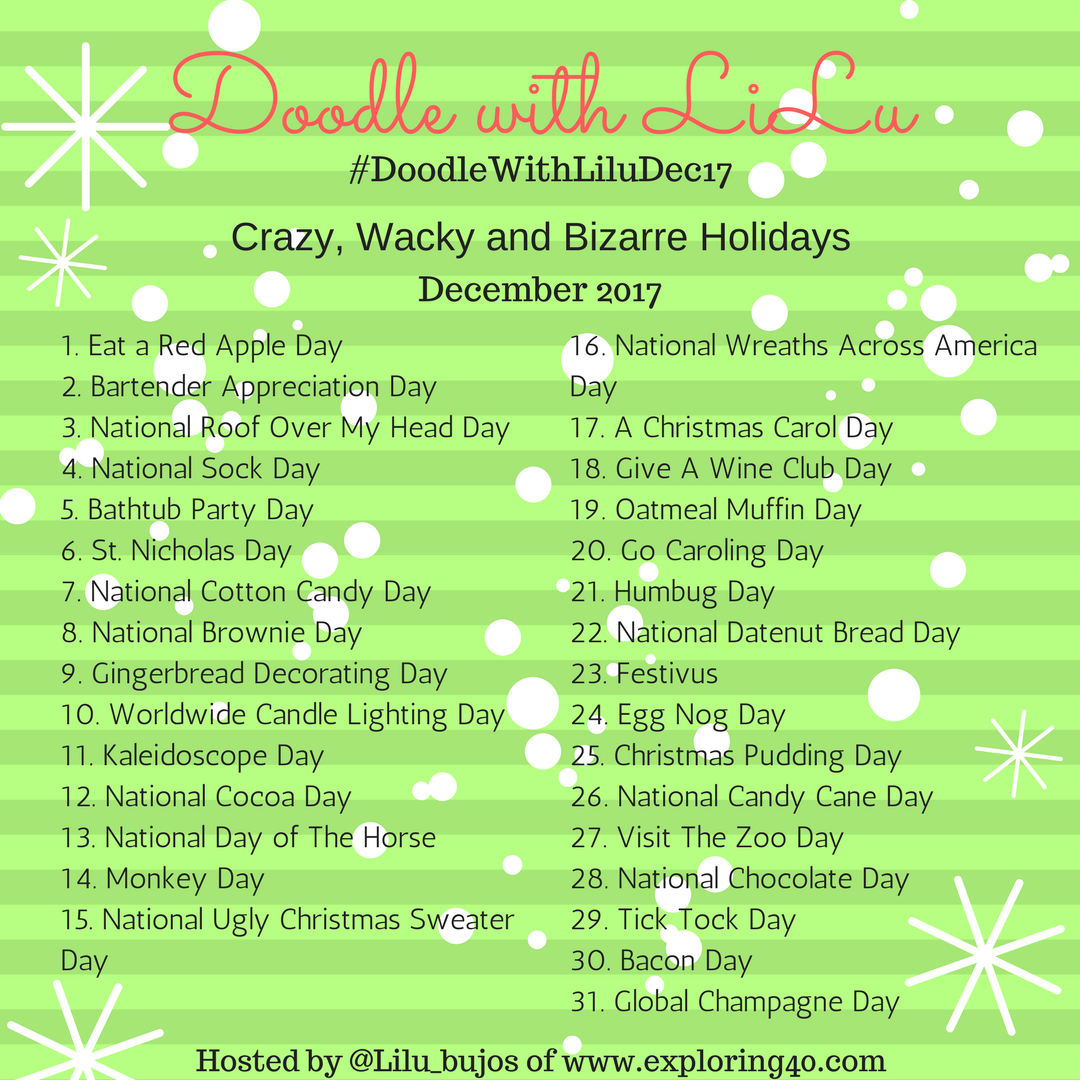 ExploringForty's tweet photo. December's Doodle Challenge https://t.co/R2VTeyZPqS #Doodles #doodlechallenge #bujo #bulletjournal https://t.co/Nd3McmZyDo