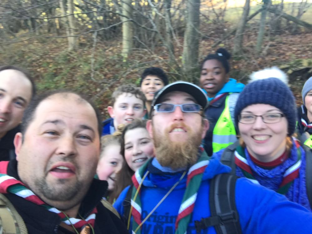 Leagravescouts's tweet photo. Now over half way and a meeting of the 2 junior teams brings joy to all. Especially the old ones in front if pic! The other! How many scouts can you fit in an old phone box? Answers on a postcard. https://t.co/qO7mLuzosc