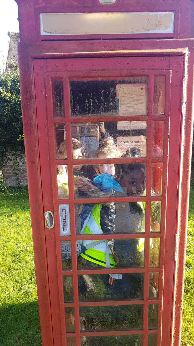 Now over half way and a meeting of the 2 junior teams brings joy to all. Especially the old ones in front if pic! The other! How many scouts can you fit in an old phone box? Answers on a postcard.