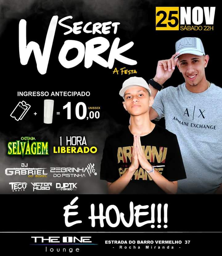 LcRodriiigues's tweet image. 🚨Lembrando que: Sábado dia 25/11 tem #SecretWork na boate THE ONE! 

Com os DJ's 🎧
Gabriel Do Borel 💃
Zebrinha do Pistinha 💃

🍸Drink's LIBERADOS e pra ficar melhore tem 1Hr de catuaba liberada também😱Fora as promoções de bebidas que estão imperdíveis 😍🍻 

Vem comigo ✨