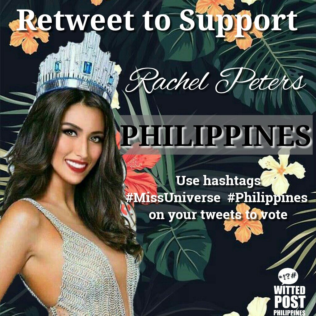 ricobryannx's tweet photo. Go Rachel Peters One Big Fight Get that crown #MissUniverse #Philippines https://t.co/EHGa6aHl2l