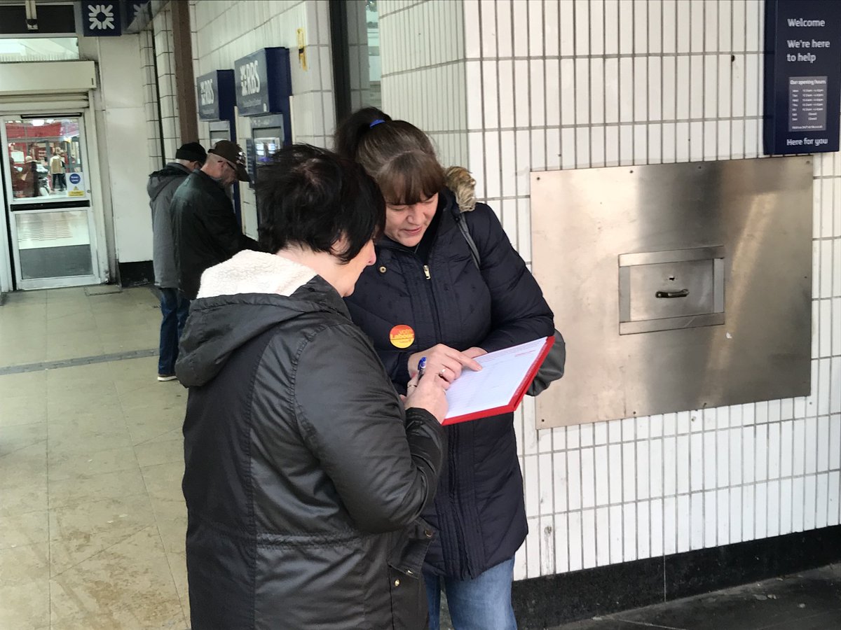 StuDickman's tweet photo. Salford Labour out in force on Salford Precinct in Langworthy for the National Campaign Day #BetterOffWithLabour https://t.co/VH6awj1L7c