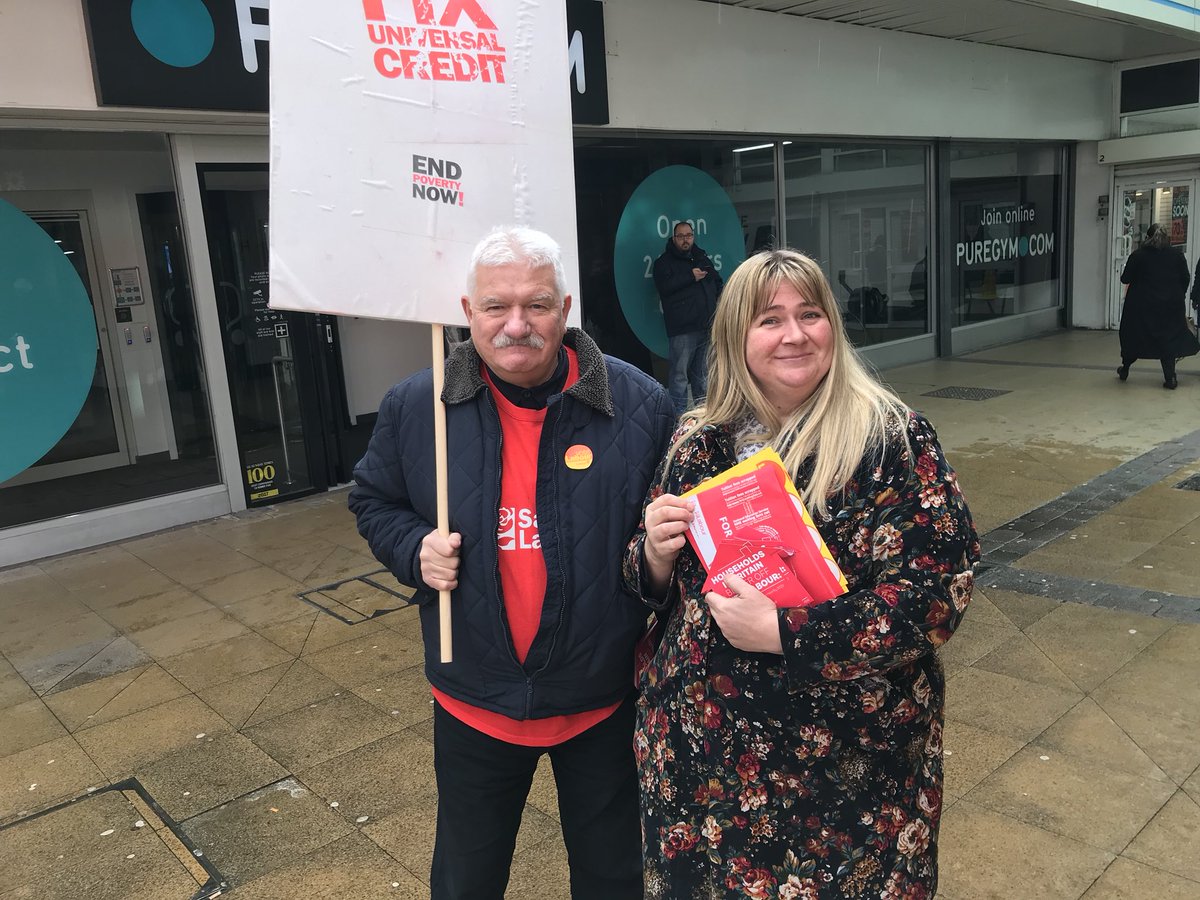StuDickman's tweet photo. Salford Labour out in force on Salford Precinct in Langworthy for the National Campaign Day #BetterOffWithLabour https://t.co/VH6awj1L7c