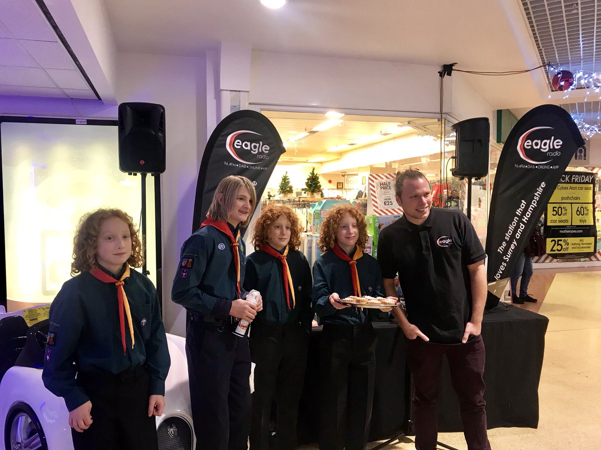 Raising money for the group in The Wellington in Aldershot, come and grab a mince pie :) <a href="/eagleradio/">Greatest Hits Radio Surrey & East Hampshire</a> <a href="/shopwellington/">The Wellington, Aldershot</a>