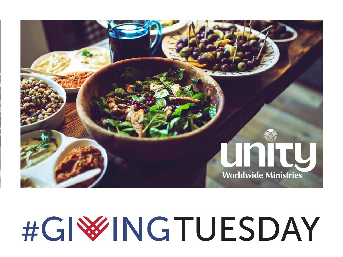 UnityWorldwide's tweet image. Join us on #GivingTuesday as we practice generosity and gratitude through the practice of giving.
Follow this link to give your gift: ow.ly/X5Gl30gHzCc
Your gifts support Unity leaders and communities, education, Unity media resources, and more. Thank you for your support!