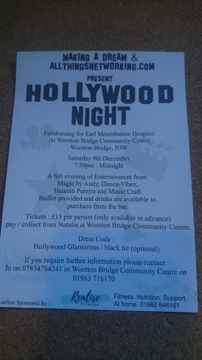 JosMakingaDream's tweet photo. #allthingsnetworking #makingadream.co.uk #lovewhatidoforaliving
#IsleofWightevents
#charity
Thankyou Lucy Mundy for sponsoring lots of leaflets for this charity fundraising evening 😍 https://t.co/r7THVIOFMi