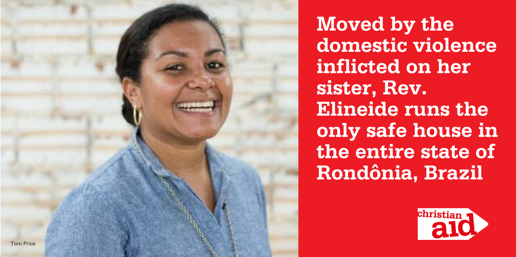 CA_global's tweet photo. In Brazil, a woman is assaulted every 24 seconds. Deacon Elineide and Christian Aid’s partner SADD helps Brazilian churches to tackle gender-based violence within their communities. Find out about our work with faith leaders at: https://t.co/1INzBiOBji #16DaysofActivism #endGBV https://t.co/UXjoOM8N6j
