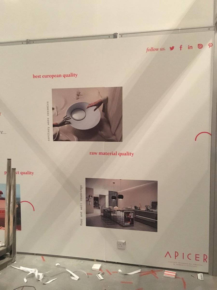 APICERCeramics's tweet photo. Work in Progress @Big5Exhibition . Visit us in World Trade Centre, Dubai, Stand Rashid D201 - 26 - 29/11.
#apicer #ceramicsptdoesitbetter #Big5Exhibition https://t.co/42jK0ikOow