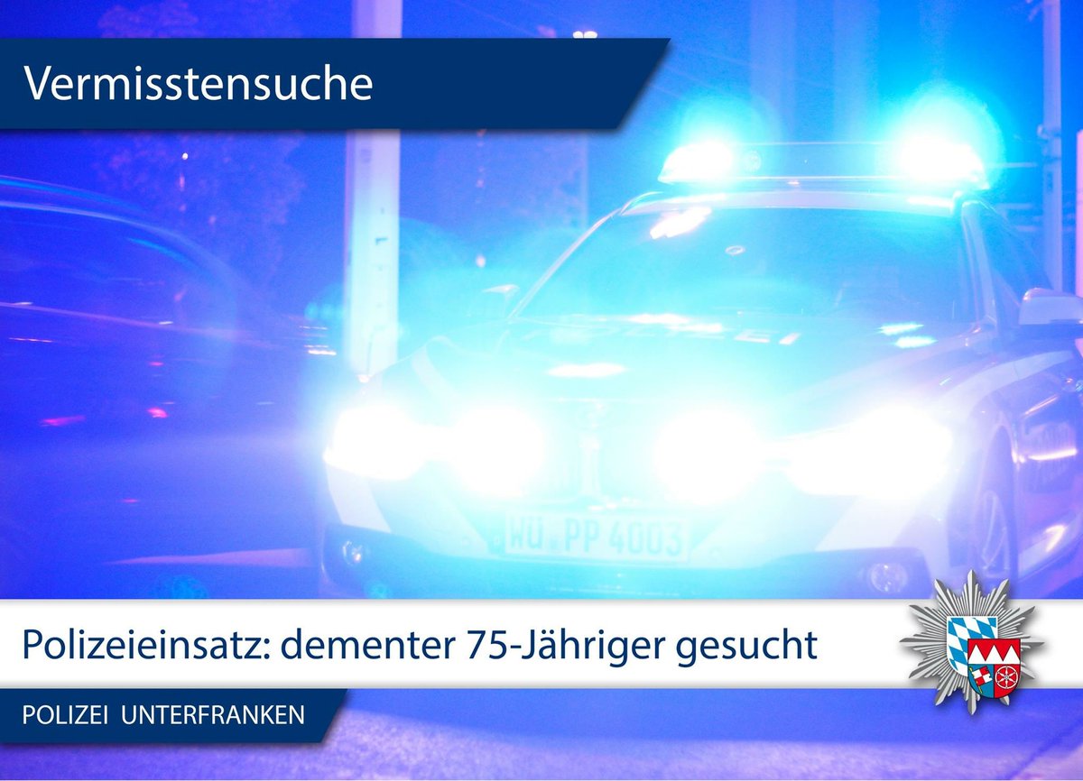PolizeiUFR's tweet photo. Der Vermisste aus #Versbach ist gefunden und wohlauf 😊 Danke für alle Hinweise! Eure #Polizei #Unterfranken https://t.co/eBQ5bJdy8P