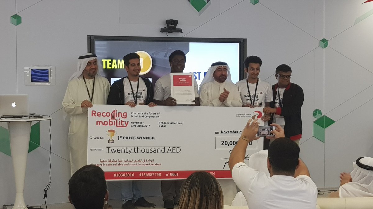 naisofly's tweet photo. Aaaand it goes to team Arcab @bilalfba - a vanpooling solution powered by @IBMWatson Conversation! ππππ₯ #RecodingMobility @dubaitaxicorp #IBMMEADev @IBMMEA https://t.co/SFx7nyK0Rb