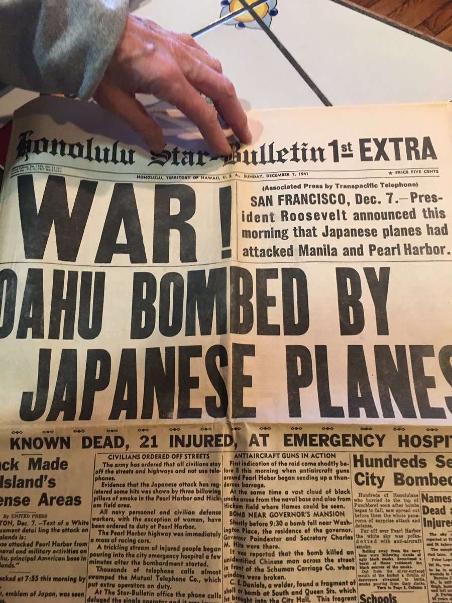 Ask_TheRealtorO's tweet photo. Things you see when showing properties. Dated: December 7, 1941 #OriginalNewspaper #WW2 #TerraRealtors #ResultsThatMove #Realtor #AskTheRealtorO https://t.co/OYOrqahzMa