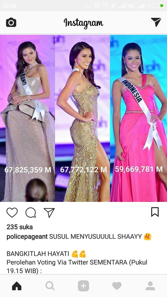 Ayo dong kencangin lagi 
Kita pasti bisa
#MissUniverse #Indonesia