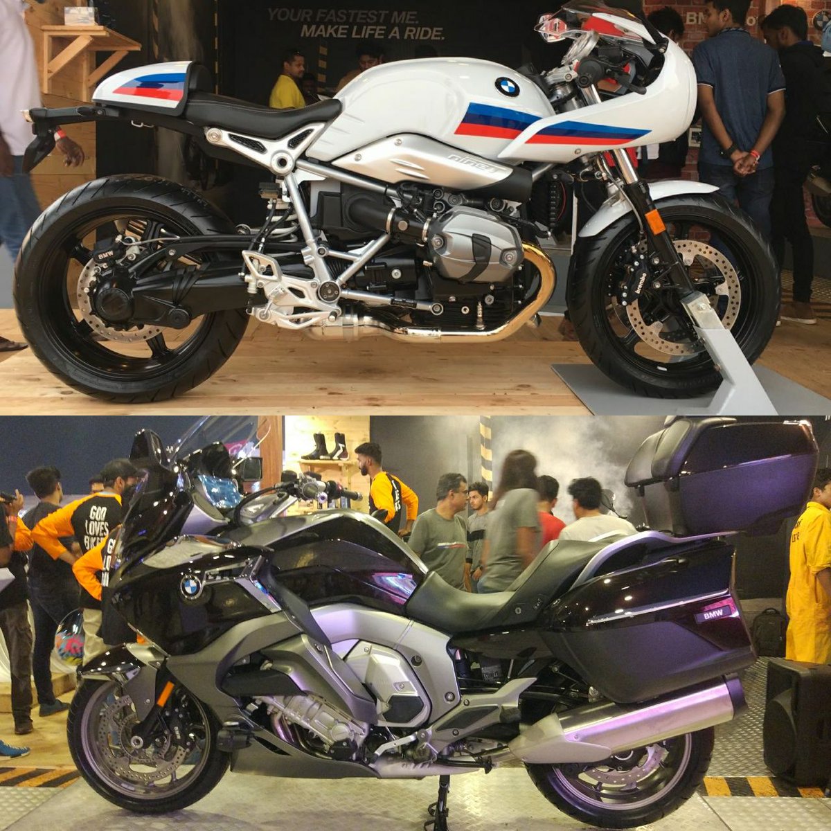 indiacom_auto's tweet photo. @BMWMotorrad #RNineTRacer & #K1600Bagger launched at #IBW2017 https://t.co/32iVU4P1Cy
