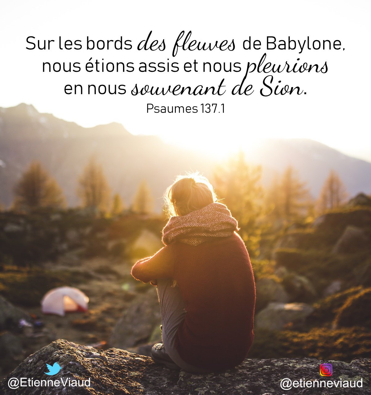 𝑬𝒕𝒊𝒆𝒏𝒏𝒆 🕊 on Twitter: "Sur les bords des fleuves de Babylone, nous étions assis et nous pleurions en nous souvenant de Sion. Psaumes 137.1 #versets #bible #Jésus #Dieu #fleuves #pleurions #souvenant #Sion #