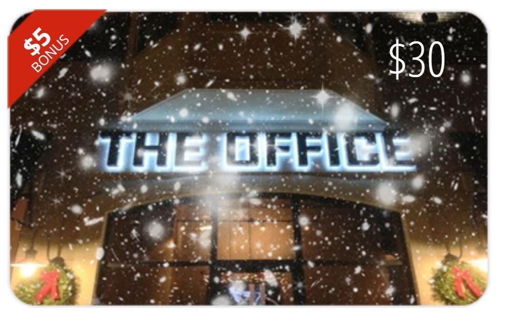 Now through Cyber Monday!  Purchase a $25 e-gift card and we will add a $5 bonus to it.  Offer valid through November 27th, 2017.  giftfly.com/shop/the-offic…

e - GIFT CARDS
Send the gift of an electronic (digital) Gift Card. 

giftfly.com/shop/the-offic…