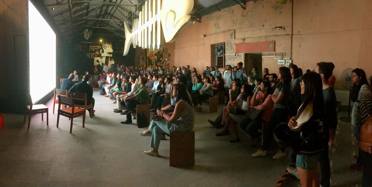 francophoninde's tweet photo. #BonjourIndia @francebombay @IFInde #IFIndia #CommonThread #French #mumbai conference by awp at #sassoondock #streetart https://t.co/LyAPeUAlnA