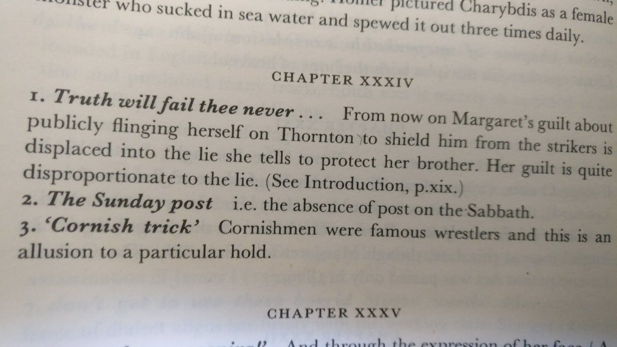 nickynak3's tweet photo. My copy of North and South has an interesting note on Margaret's feelings of guilt through the second half of the novel. Gaskell paints her as so pure that even these small things make her feel deeply ashamed and weigh on her conscience #NSBonnets https://t.co/oxLbWsmOsM
