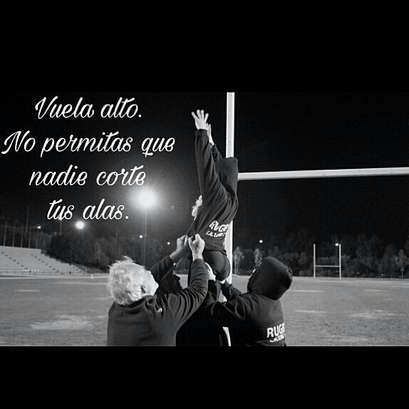 Rugbylorca's tweet photo. Confía en ti. Se libre. #diacontralaviolenciadegenero #25N #NiUnaMás https://t.co/CjsW7RRPlS