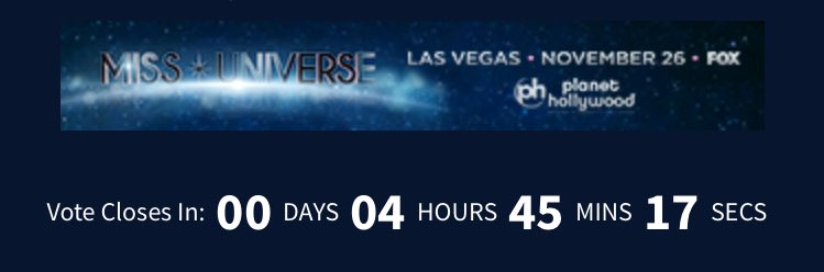 amirridzuan's tweet photo. VOTING CLOSES IN FOUR HOURS GUYS! Last kopek! Lezdothis! #MissUniverse #Malaysia https://t.co/LPvqAcEUJE