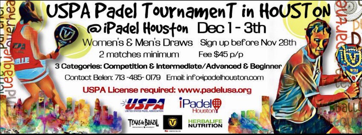 <a href="/USPadelAssociat/">USPA</a> next tournament Dec 1-3rd sign up today!
