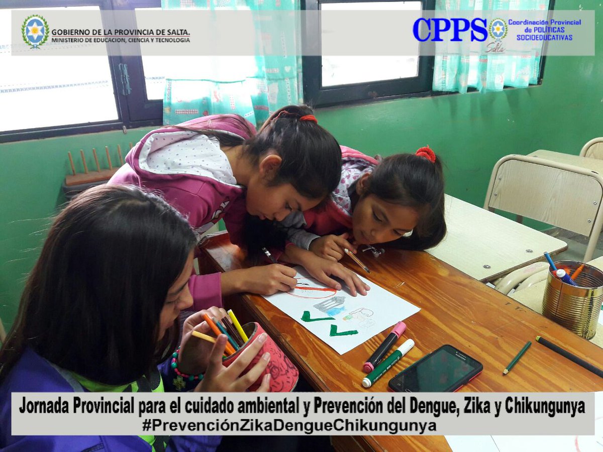 Lic. <a href="/patriciapinasco/">Patricia Pinasco</a> acompañando las actividades del CUIDADO AMBIENTAL Y LA PREVENCIÓN DEL DENGUE, ZIKA Y CHIKUNGUNYA en el <a href="/ArtycomCai/">CAI 5 ARTYCOM</a> de la Escuela Nuestra Señora del Milagro.
#AccionesPreventivas
<a href="/aniberruezo/">analia berruezo</a> <a href="/UrtubeyJM/">Juan Manuel Urtubey</a> <a href="/fguillesaavedra/">GUILLERMO SAAVEDRA</a> <a href="/MinSaludSalta/">Ministerio de Salud Pública de Salta</a>
