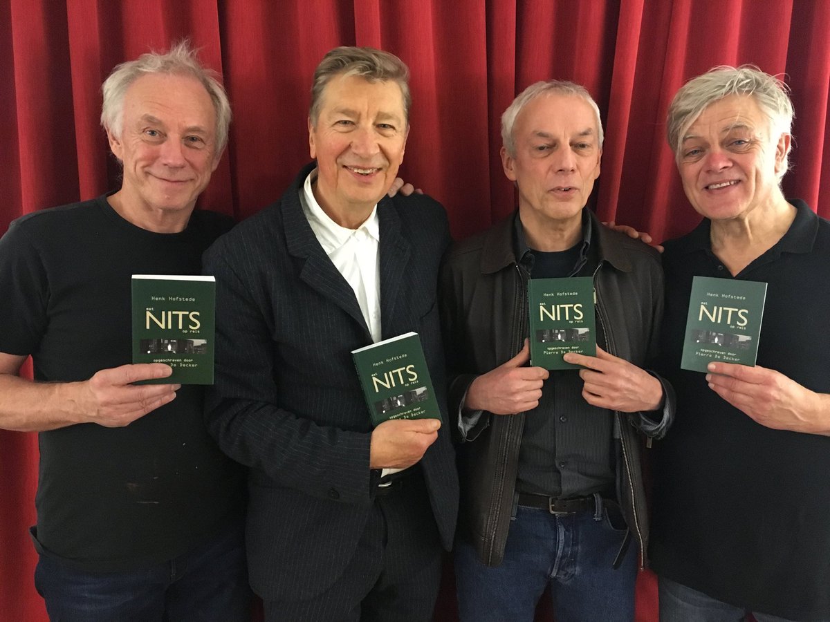 nitsmusic's tweet photo. Pierre de Decker wrote a travel book based on interviews with Henk...Met Nits  op reis...It is for sale after the concerts. More info later. #nits #boek #book https://t.co/z7NGAit8Yr