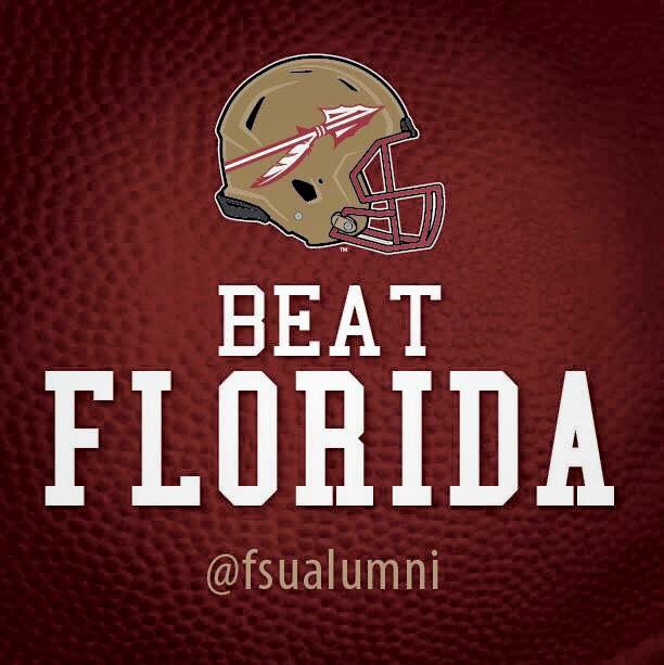 FSUKXAZ's tweet photo. Wake up Noles! It’s Gameday! Go Noles! Beat Florida! 31-13 and 5 in a row! #GatorsSuck #BeatFlorida #BeatFU #BeatUF #FSUvsUF #FSUvsFU #FSU #Noles #GoNoles #FearTheSpear #FSUFootball #RivalryWeek #NeverGraduate https://t.co/tf76Jgr8DG