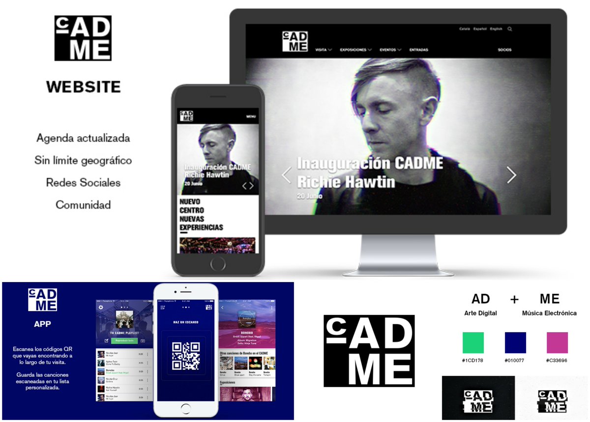 esdesignbcn's tweet photo. ¡Conoce CADME cuya temática principal es la cultura electrónica!
Así es el TFM de nuestra alumna del Máster en Diseño Web y Desarrollo Frontend Multidispositivo, Marta Claver :)
¡Descubre más en nuestra web! -> https://t.co/4ToIVXD7Me https://t.co/LsP2wTUKvx