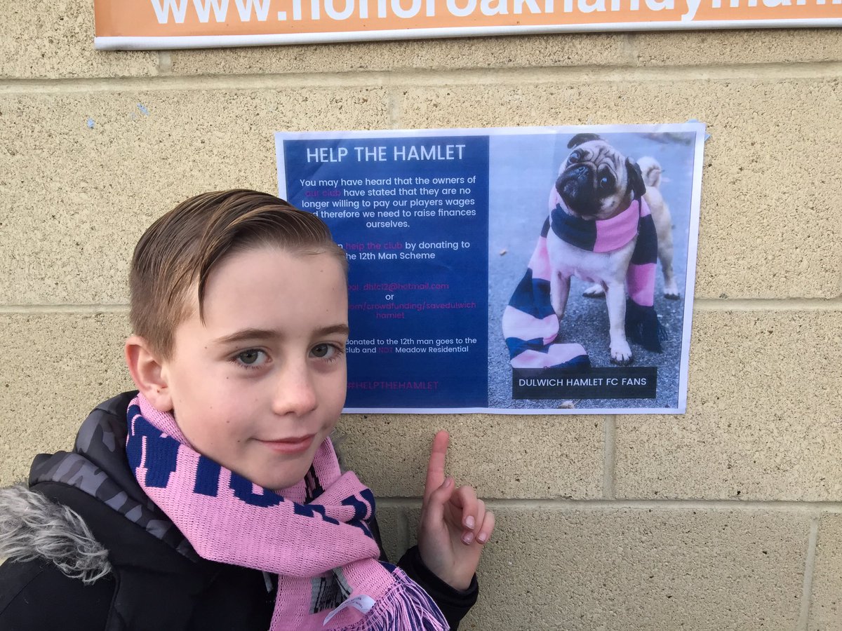 matchwornshirt1's tweet photo. It was @DulwichHamletFC for us today. The number 3 played a blinder. #SaveTheHamlet https://t.co/LOUgZYCsmH