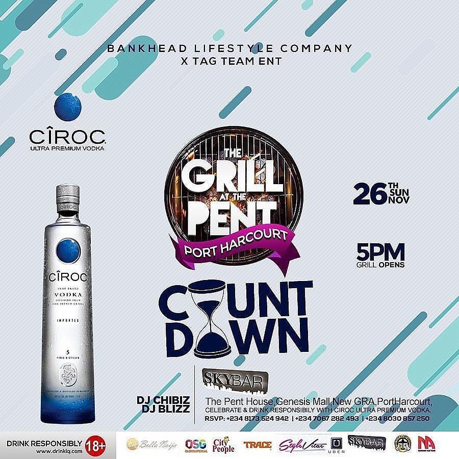 GenesisSkyBar's tweet photo. Don't miss tommorrow's party by5pm! with @gatp_phcity 🍾You know it's gonna be Awesome!! 🎉🍾 #skybarphc #gattp #bankheadent #tagteament #portharcourt #luxuryparty https://t.co/eLt9igF6p8 https://t.co/egnL10TpL1