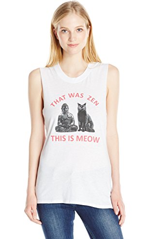HiFinds's tweet image. Sub_Urban RIOT Women's Zen Meow Studio Muscle Graphic Tank, White, Medium bit.ly/2jYUP7k #Women #Apparel #Sub_Urban #RIOT