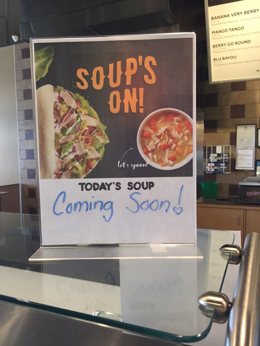 On Monday, here at PitaPit on 1960 we are starting to sell fresh soups made in store! :D Come on by and try some! :) #freshsoup #soupson #pitapit1960 #pitapithouston #healthyfood #comingsoon
