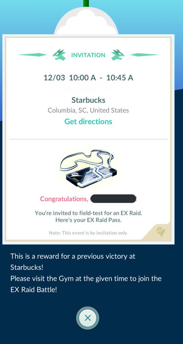 JPreezyNFT's tweet photo. My 2nd account also got EX raid pass!ππ₯ #pokemongo #mewtworaid #EXraid #EXinvite @StarDustFarmPG @Enegia3 @JonnoPlaysCoC @FSUATL @trnrtips @ProdigiesNation @SparkieJoy @PkmnMasterHolly @PokemonGOHubNet https://t.co/OjtX5ljV4e