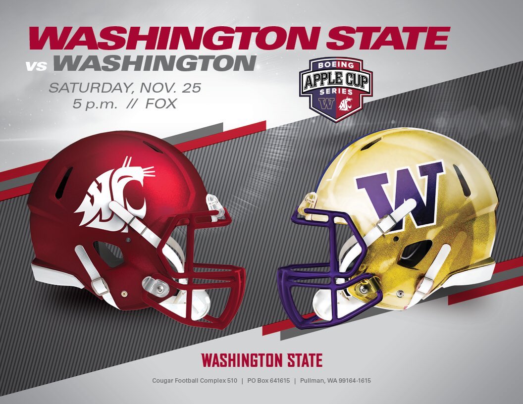 “Our history will be what we make it.” —Edward R. Murrow, Class of 1930  Let’s make history today, Cougs! #AppleCup #GoCougs 🐾🏆
