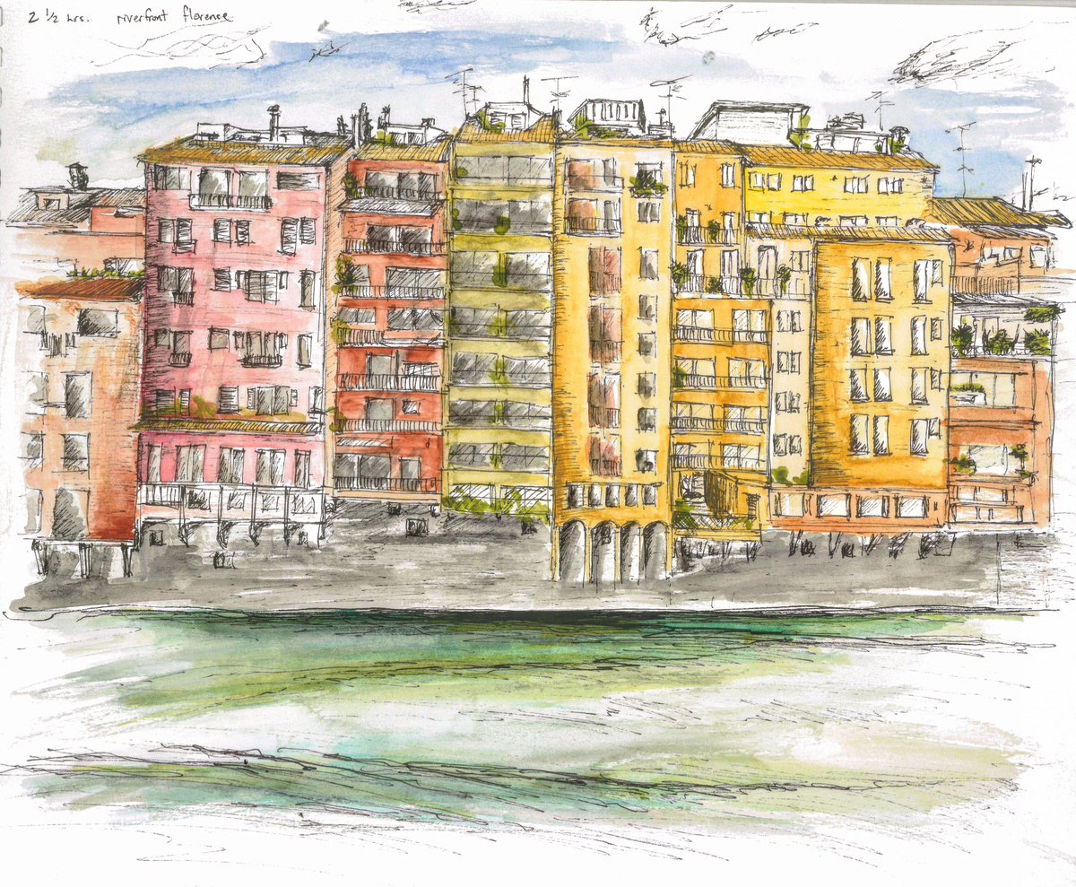 SAS_Architects's tweet photo. Florence sketch…. European study tour circa 2001:

#architecture #art #watercolor #florence #riversketch #architecturaltour #italy #sketch #canvas #citywalks #throwback https://t.co/Ne0R5WdR92