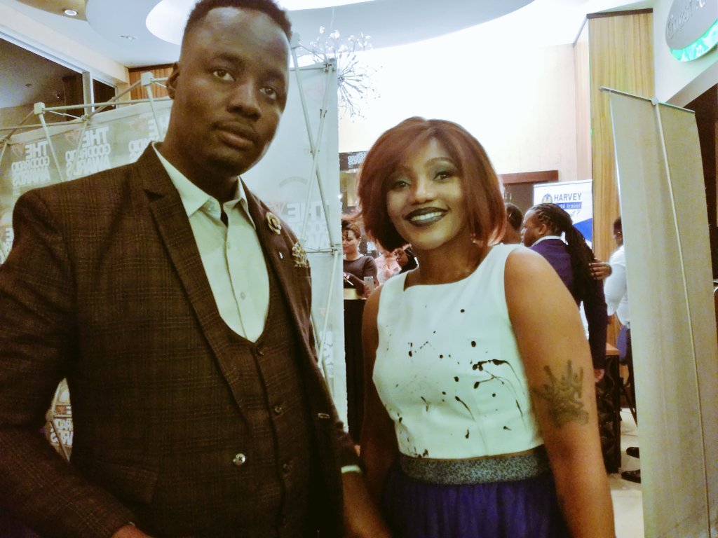 goodradioawards's tweet photo. Our MC's #RibCracker &amp; @Tshepi_esS 
#TheViBGoodRadioAwards https://t.co/1k0jLj5ARN